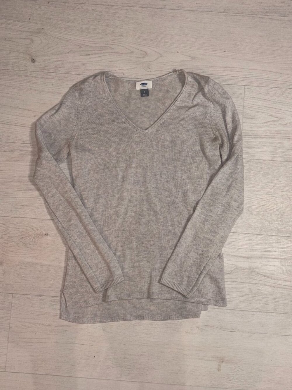 Old Navy Gray V-Neck Sweater